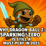 GLAD mascot behind letters about Dragonball Z Sparking Zero