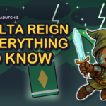 ThreadBlade opening a Delta Reign booster pack with a green sky dragon swirling behind